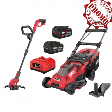 Masini si tractorase de tuns gazonul - Combo Kit masina de tuns iarba SKIL 0140BA + 0240CA