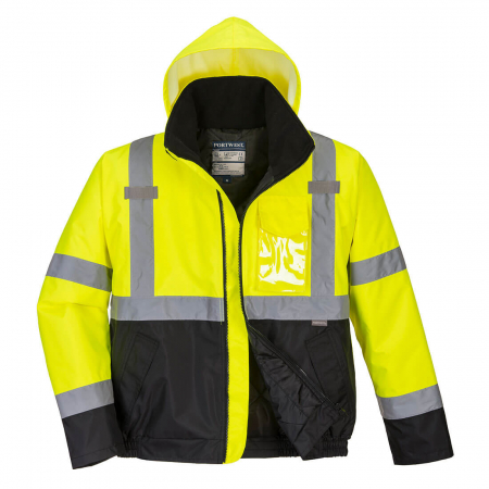 Jachete - Jacheta Hi-Vis Bomber in Doua Tonuri S363