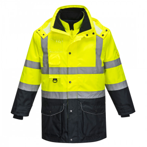 înaltă vizibilitate hi-vis - Jacheta HiVis Contrast Trafic 7-in-1  S426