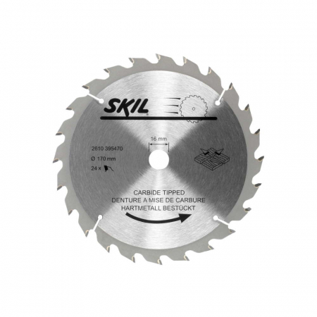 Consumabile scule electrice - Panza pentru circular SKIL, 24 dinti de carbura, 170 x 1.6 x 16mm