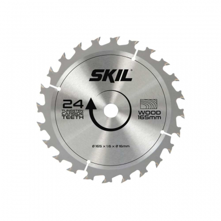 Consumabile scule electrice - Panza pentru fierastrau SKIL placata cu aliaj dur, Ø165 mm, 24 dinti
