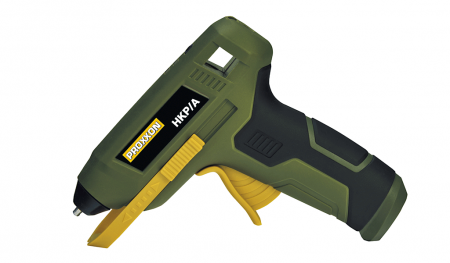 Aparate de sudat si lipit - Proxxon 28190, Pistol de lipit cu acumulator GlueGun HKP/A, 135 - 170°C, include 4 batoane si incarcator, functional cu batoane de 7mm