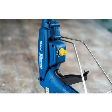 Rapid 5000327, Pistol industrial GlueGun PRO EG340, albastru, max 220W, debit 1400g/h, 120 - 220°C reglabila, functional cu batoane de 12 mm [4]