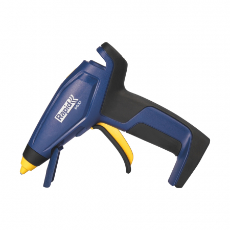 Rapid 5001401, Pistol de lipit cu acumulator GlueGun Rapid BGX7, albastru, debit 150g/h, 170°C, functional cu batoane de 7 mm [1]