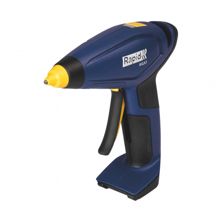 Aparate de sudat si lipit - Rapid 5001401, Pistol de lipit cu acumulator GlueGun Rapid BGX7, albastru, debit 150g/h, 170°C, functional cu batoane de 7 mm