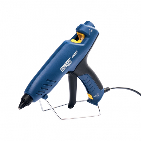 Aparate de sudat si lipit - Rapid 5001490, Pistol profesional GlueGun PRO EG313, albastru, max 100W, debit 900g/h, 195°C, functional cu batoane de 12 mm
