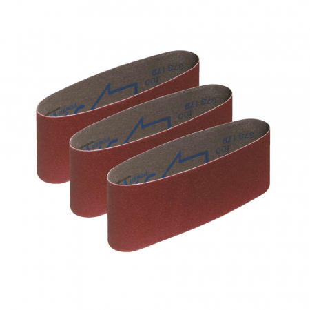 Consumabile scule electrice - Set 3 benzi slefuire, granulatie 80, 76x457mm