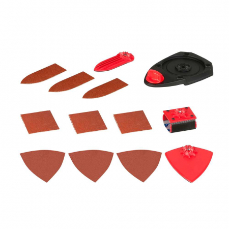Scule electrice - Set de accesorii ,,FOX" SKIL 2610Z06594, o placa de baza si 9 foi de slefuire