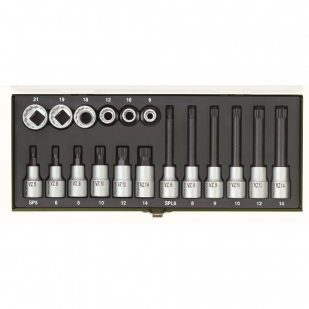 Chei si truse chei - Set de chei speciale XZN (Spline), Proxxon 23296, 18 piese