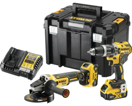 Masini de gaurit si insurubat - Set mașină de găurit și înșurubat DeWalt DCD796 18V max. 70Nm și polizor unghiular DeWalt DCG405N 18V 125mm