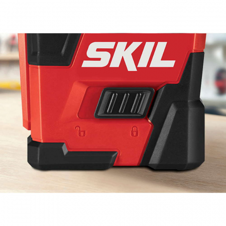 SKIL 1960 DA Nivela laser cu linie în cruce 360°, lumina rosie (635 nm), accu Li-Ion, ± 0,5 mm/m, raza actiune 20m [3]