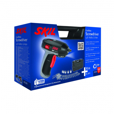 SKIL 2636 AD Surubelnita cu acumulator, 3.6V, 1.5Ah, Li-Ion, geanta + accesorii [5]