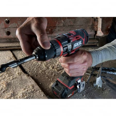 SKIL 3070 HC Masina de gaurit cu percutie 0-480/0-1800 rpm, Brushless, 2x Accu, incarcator si geanta [1]