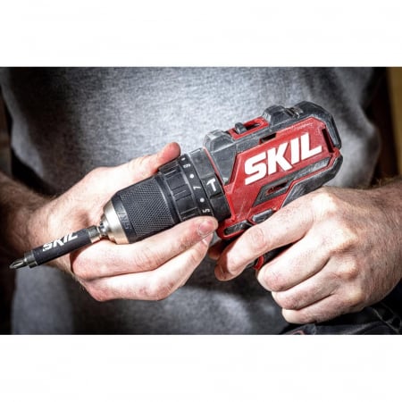SKIL 3075 HB masina de gaurit cu percutie compact Brushless, 0-500/0-1800/min, geanta de transport+set de 6 biti, incarcator, 2xAccu 4,0 Ah [11]