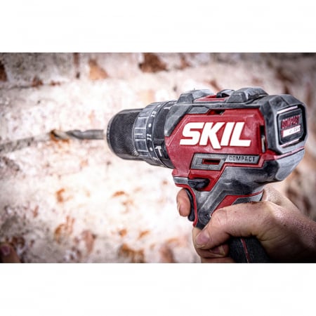 SKIL 3075 HB masina de gaurit cu percutie compact Brushless, 0-500/0-1800/min, geanta de transport+set de 6 biti, incarcator, 2xAccu 4,0 Ah [5]