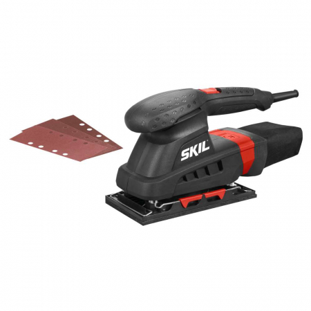 Masini de slefuit si rindeluit - SKIL 7347 AA Slefuitor cu vibratii, 160 W, 2mm miscare slefuire, sac praf, 3 foi de hartie