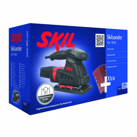 SKIL 7347 AA Slefuitor cu vibratii, 160 W, 2mm miscare slefuire, sac praf, 3 foi de hartie [7]