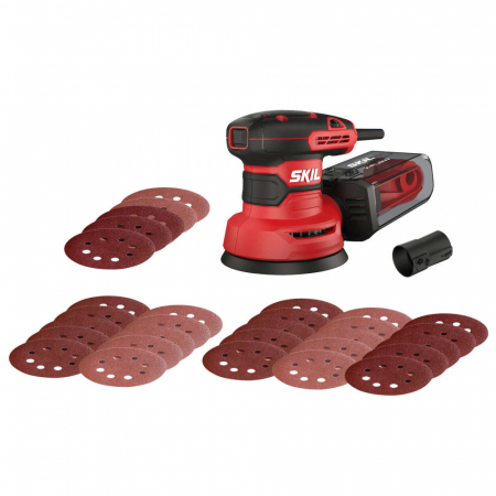 Masini de slefuit si rindeluit - SKIL 7471 AB Slefuitor cu excentric + 30 Foi de slefuire + Caseta pentru praf