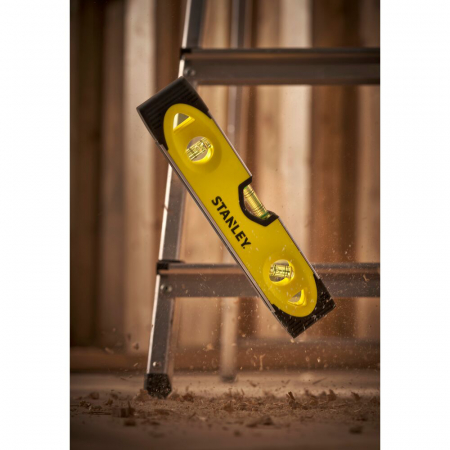 Stanley 0-43-511, nivela torpedo, din aluminiu, 23 cm, 3 fiole blister [6]