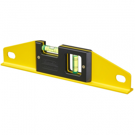 Unelte pentru masurat - Stanley 1-42-799, nivela torpedo din aluminiu, 25 cm, doua fiole