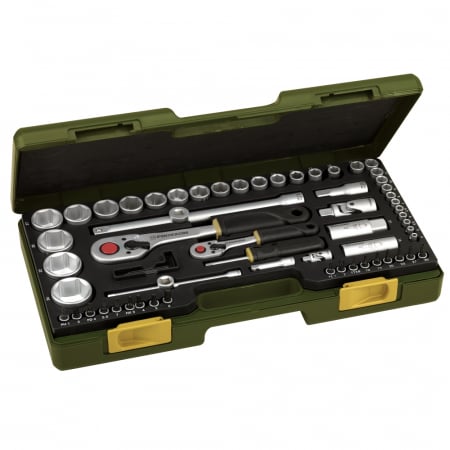 Trusa completa cu chei tubulare, Proxxon 23286, 1/4" si 1/2", 65 piese [2]