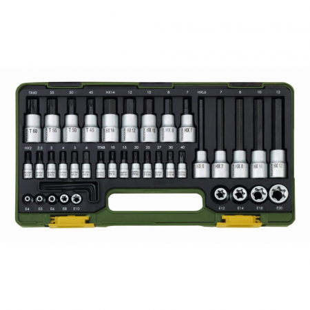 Chei si truse chei - Trusa speciala pentru suruburi TORX si HEX, Proxxon 23290, 41 piese