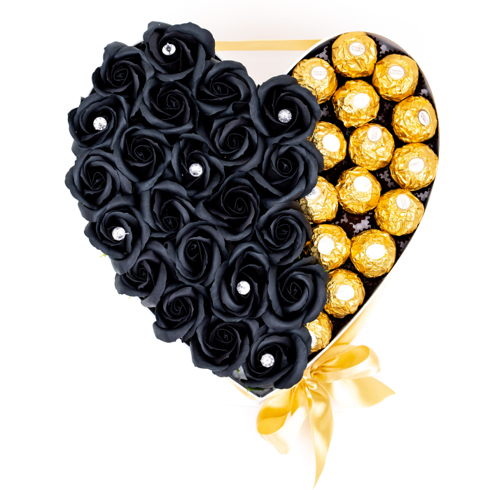 Aranjament Floral Black Ferrero Rocher Love, 26cm [3]