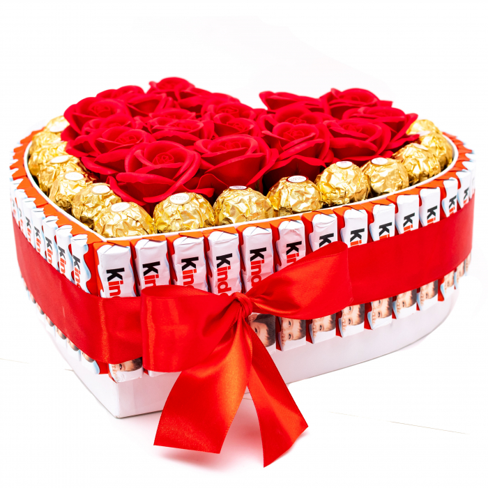 Aranjament Floral Kinder Ferrero Love, 30cm [2]