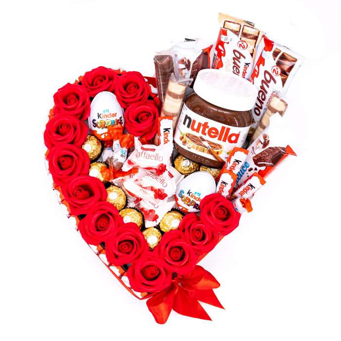 Aranjament Floral Nutella Sweet Love, 30cm [3]