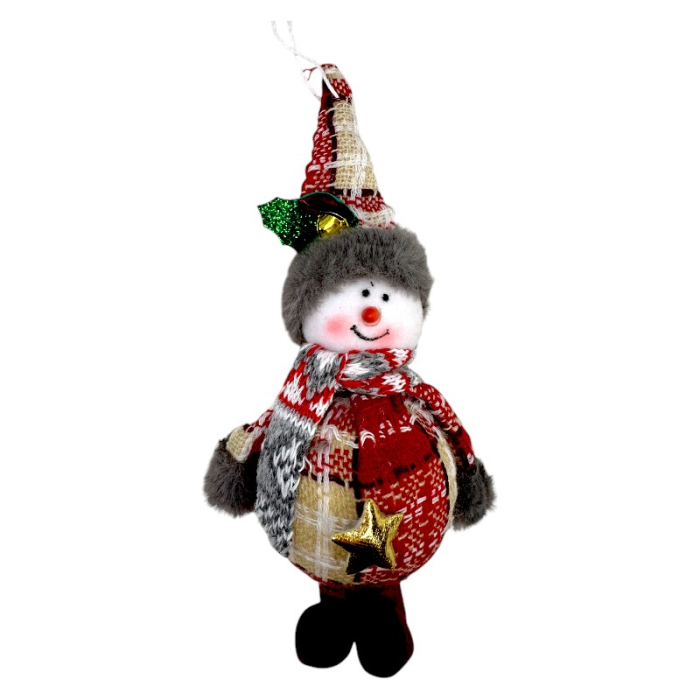 Ornament pentru brad, Om de zapada, 17cm [2]