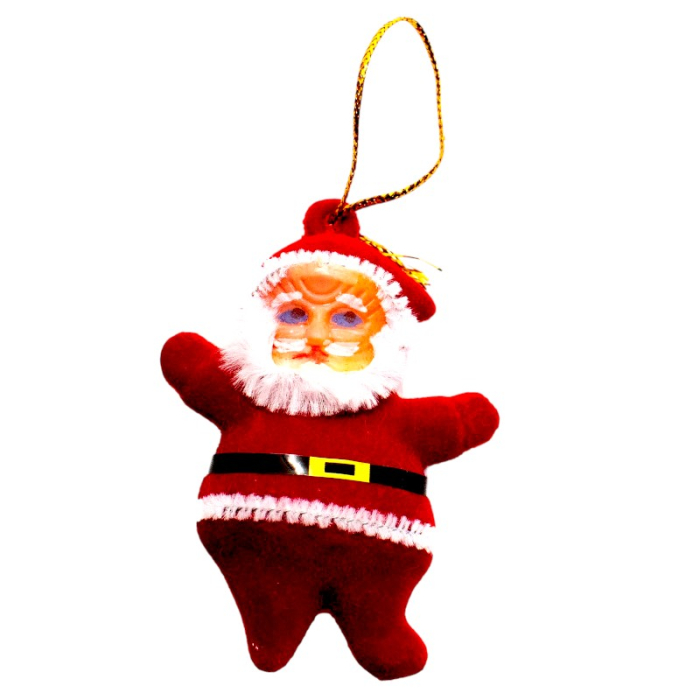 Set 9 decoratiuni globuri Mos Craciun, 3 cm [2]