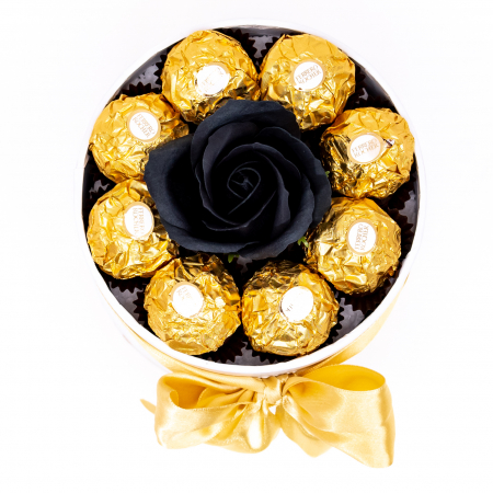 Aranjament Floral Black Ferrero Rose, 15cm [1]