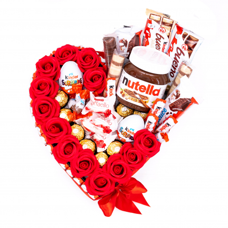 Aranjament Floral Nutella Sweet Love, 30cm [2]