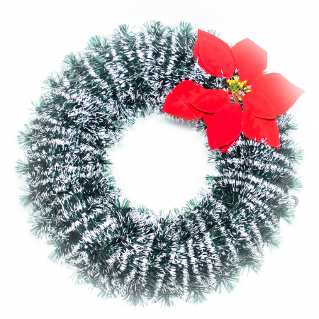 DECORATIUNI DE CRACIUN - Coronita Craciun ninsa 40cm