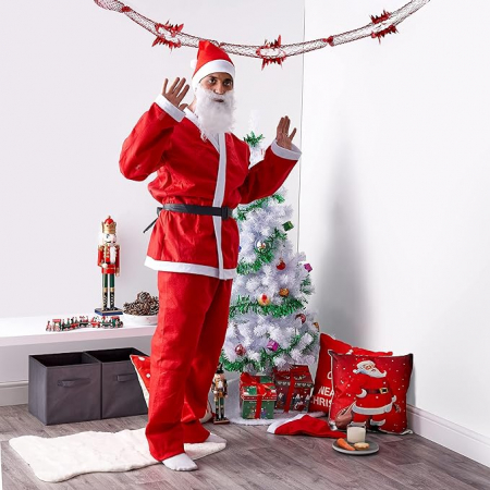 Costum de Mos Craciun pentru adulti, set 5 piese [4]