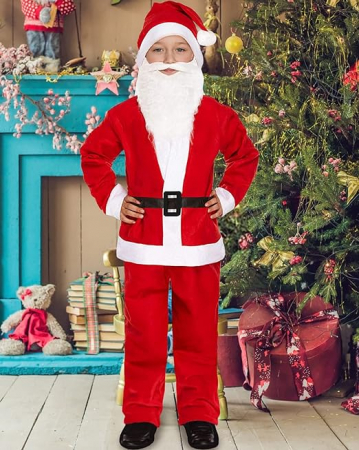 Costum de Mos Craciun pentru copii , set 5 piese [1]