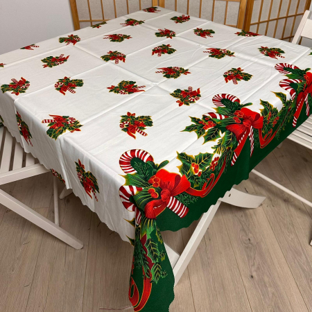 FETE DE MASA - Fata de masa de Craciun, 4 persoane, 120 x 150 cm, FM44