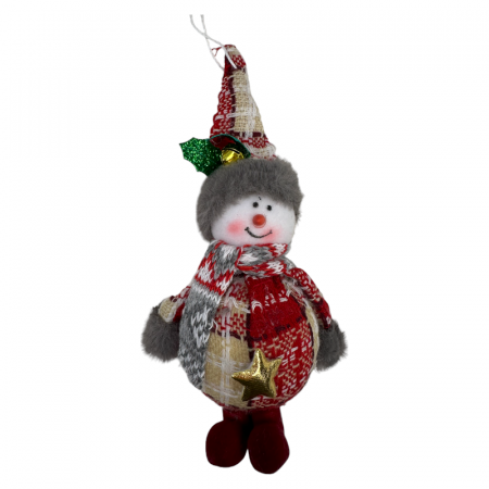 DECORATIUNI DE CRACIUN - Ornament pentru brad, Om de zapada, 17cm