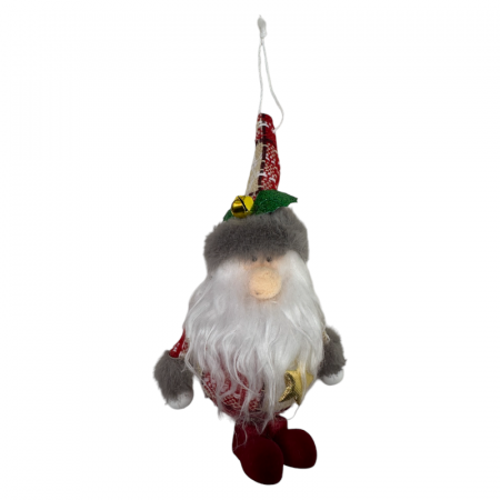 DECORATIUNI DE CRACIUN - Ornament pentru brad, Glob de pus, Mos Craciun, 16cm
