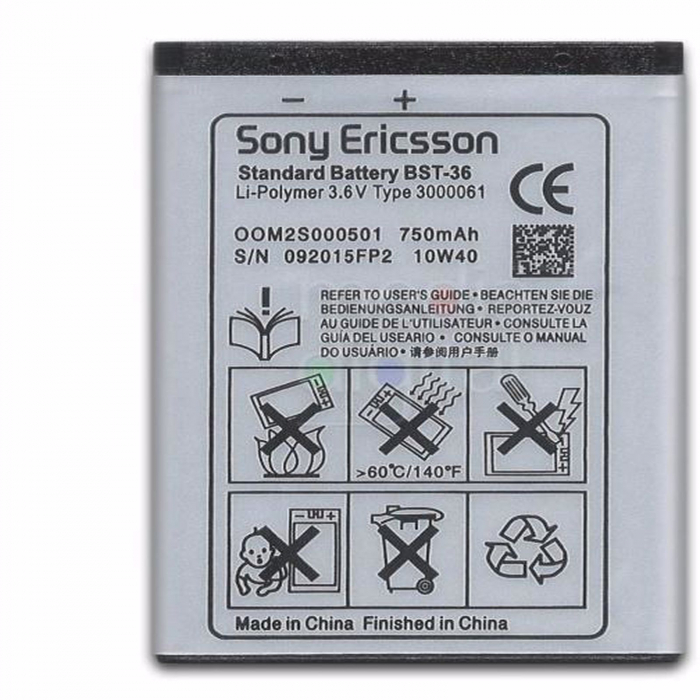 Sony Ericsson J300 J310 Z550 T250 K510i K510 K320 BST-36 [1]