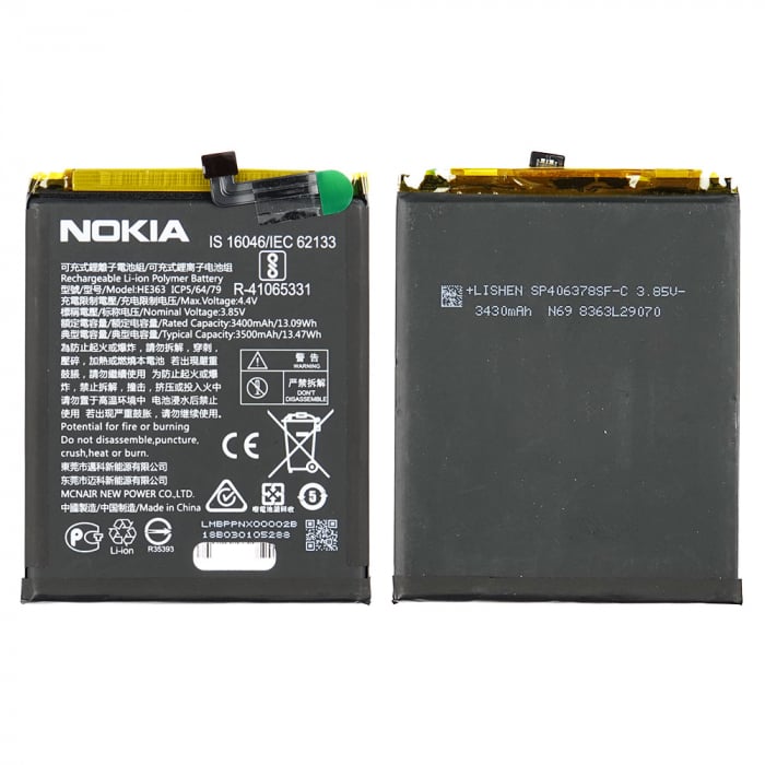 Acumulator Nokia 8.1 TA-1119 cod HE363 3500mAh 20PNX0W0004 [1]