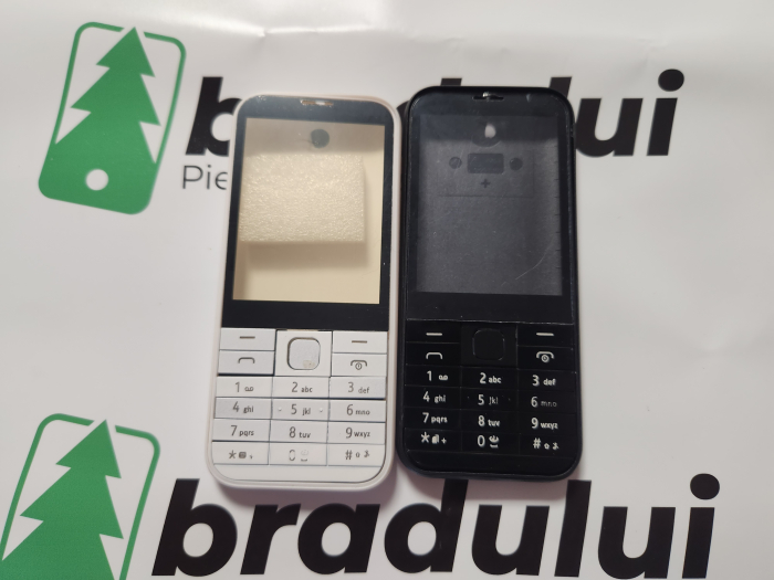 Carcasa Compatibila pentru Nokia 225 neagra – Kit Complet Fara Logo [1]