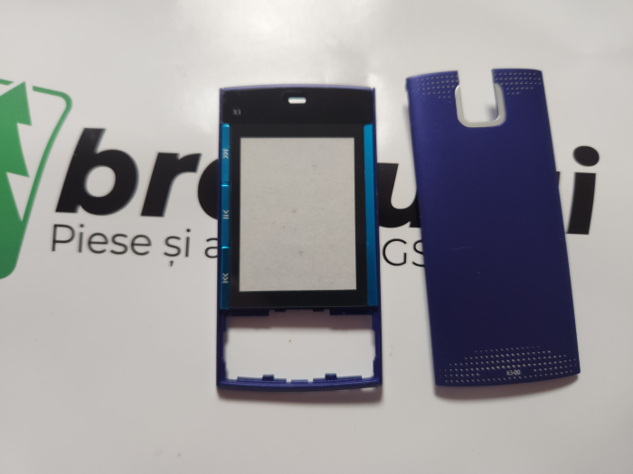 Carcasa Compatibila pentru Nokia X3 neagra – Kit Complet fara logo [1]