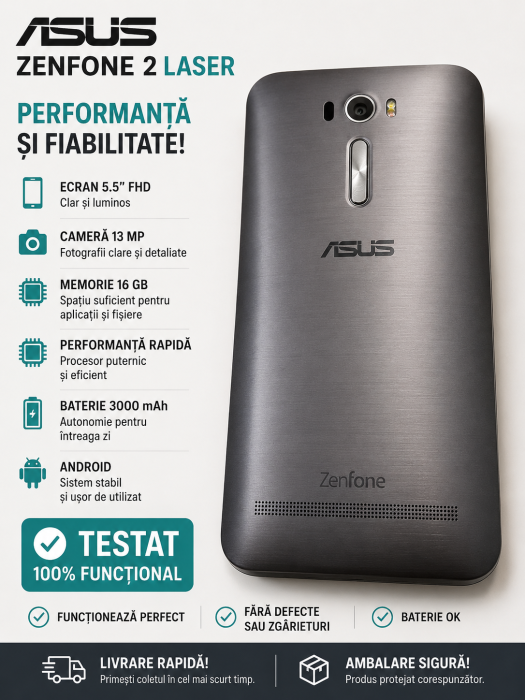 Telefon Asus Zenfone 2 Laser folosit [2]