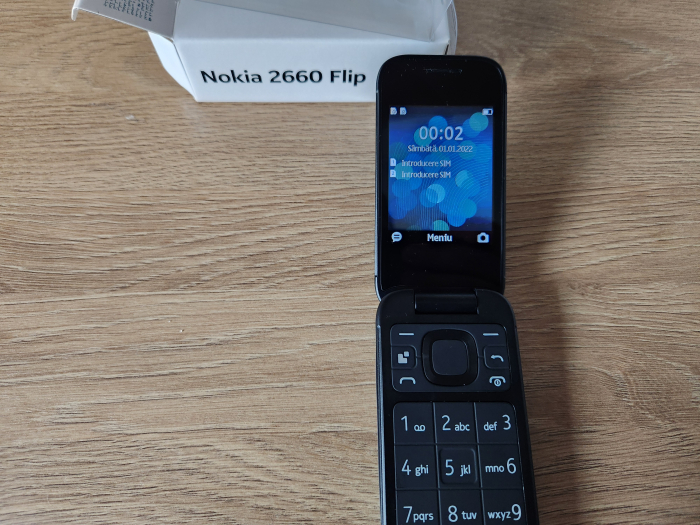 Telefon mobil Nokia 2660 Flip Dual SIM TA-1474 2G + Card 8GB CADOU – Versiune rara pentru Asia, fara KaiOS [1]