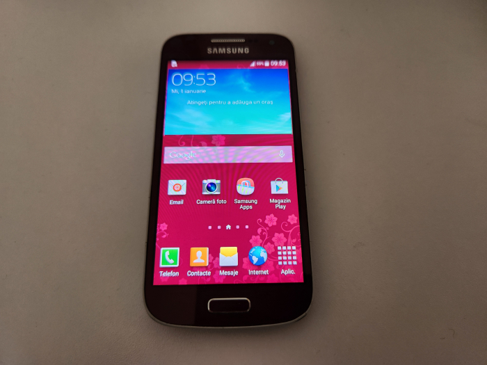 Telefon Samsung Galaxy S4 mini i9195 original folosit mov la fleur [1]