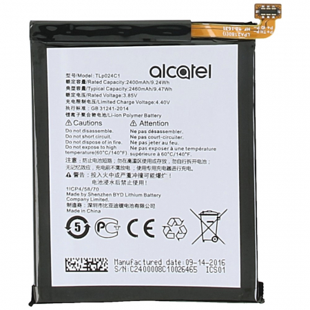 Alcatel - Acumulator Alcatel A3 OT-5046 Shine Lite TLp024C1 2400mAh CAC2400011C1