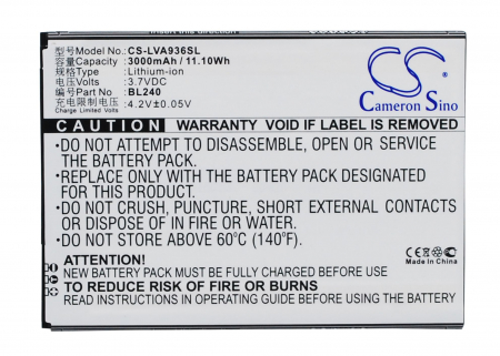 Lenovo - Acumulator Lenovo A936 A938 A938T Note 8 BL240