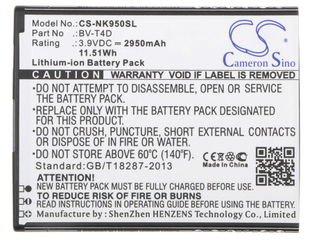 Nokia - Nokia Lumia 940 XL 950 XL BV-T4D