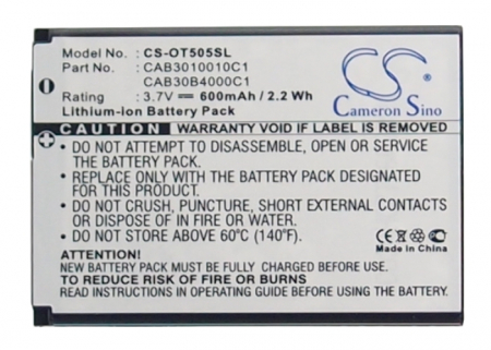 Acumulatori - Acumulator Original ALCATEL OT-255 / OT-600A / OT-383A / OT-2016 (750 mAh) CAB30B4000C1